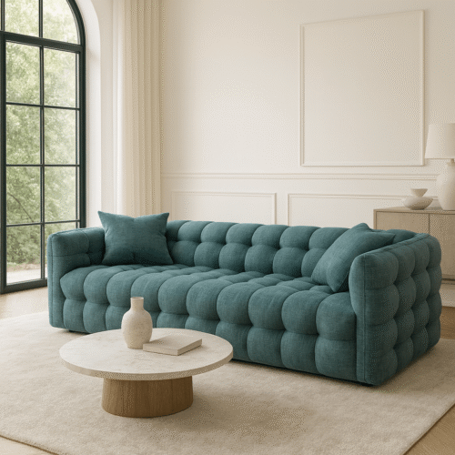 ספה דגם פריז, צבע כחול-טורקיז